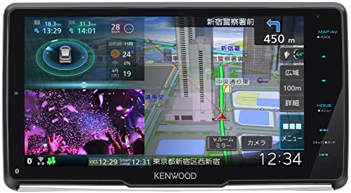 ケンウッド(KENWOOD) カーナビ 彩速 9インチ MDV-M910HDF 安心の日本製「音声操作に対応」 ワイヤレスミラーリング対応 フローティング ブラック